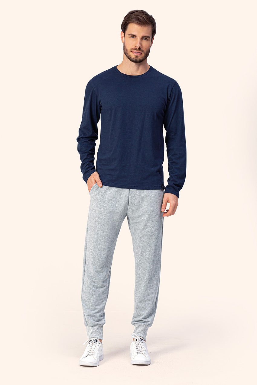 Calça Avulsa Masculina com Punho em Moletinho - Lua Encantada