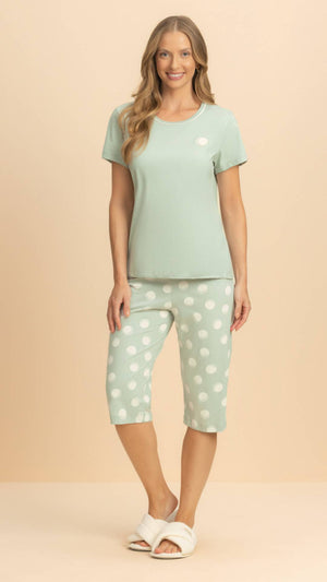 Pescador Manga Curta Poá Lua em Algodão - Lua Encantada