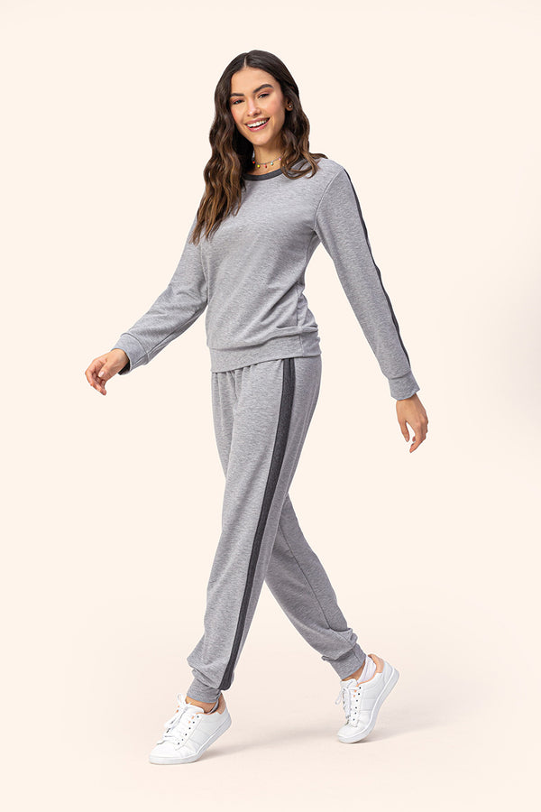 Conjunto Feminino Manga Longa em Moletinho - Lua Encantada