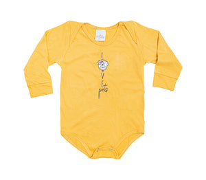 Body Bebê Feminino com Calça Love Pets em Cotton - Lua Encantada