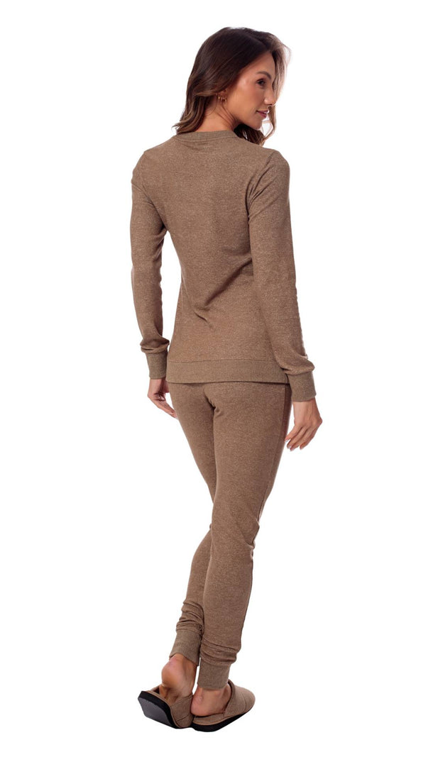 Pijama Manga Longa Soft em Viscose - Divina Noite