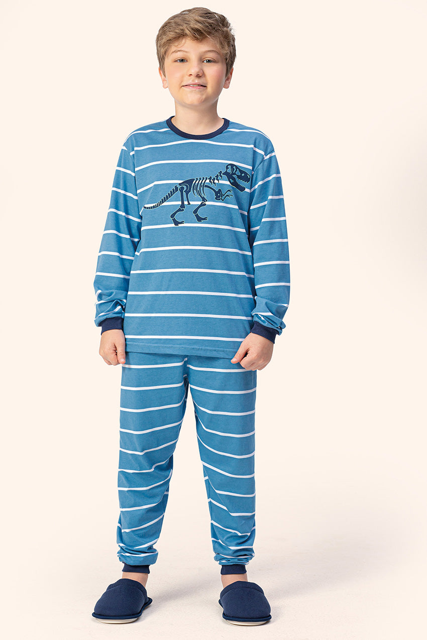 Pijama Manga Longa Companheirismo Masculino Infantil - Lua Encantada